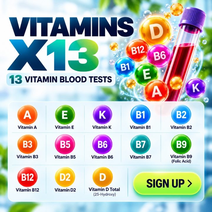 VITAMINS X13 Blood test